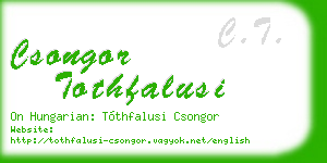 csongor tothfalusi business card